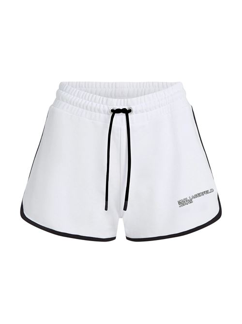 Shorts bianchi in cotone Karl Lagerfeld jeans | A2W10095100